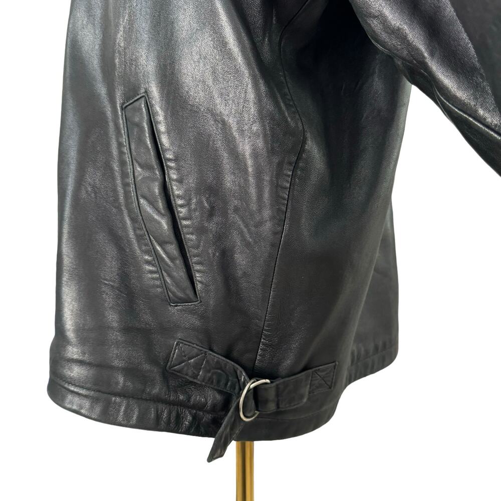 James & John Extasy Leather Jacket Classic Edgy Motorcycle Going Out Coat Big 2X - Picture 8 of 16